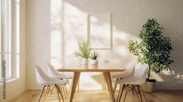 Obraz Simple and Stylish Dining Area