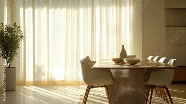 Obraz Minimalist Dining Room Inspiration