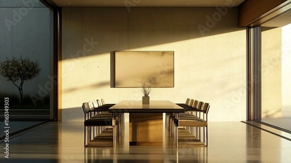 Obraz Modern Dining Table Arrangement