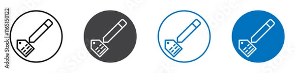Obraz Edit tag icon flat editable icon mark set.