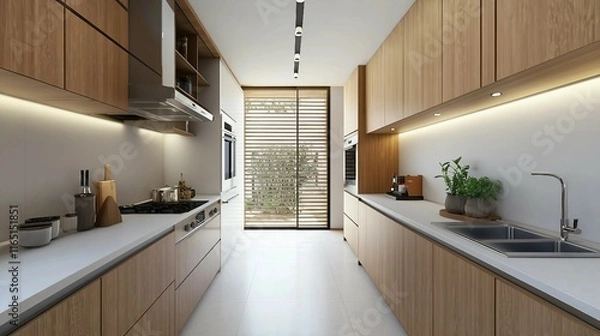 Fototapeta Contemporary Minimal Kitchen