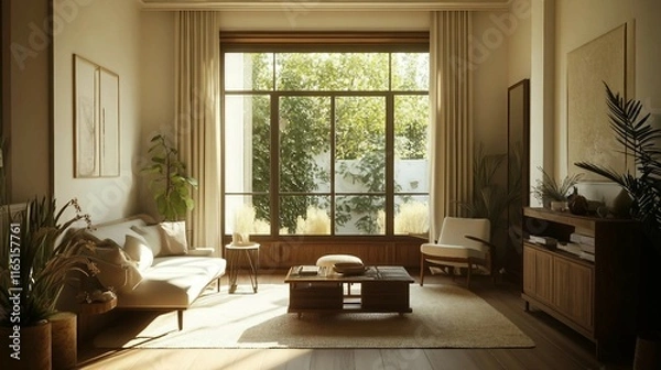 Obraz Cozy and Simple Lounge Setup