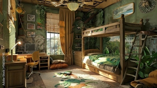 Obraz Dreamy Fairy Tale Bedroom Visualization