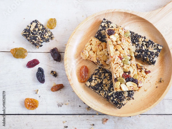 Obraz Zdrowy baton muesli.