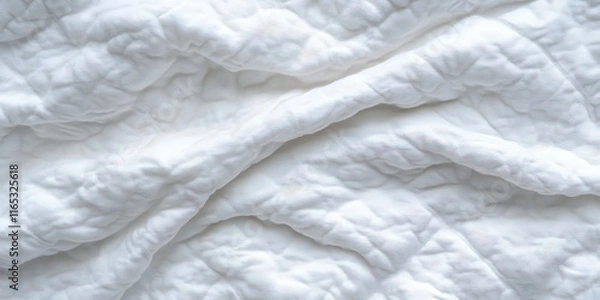 Obraz soft quilted texture in bright white for a cozy background