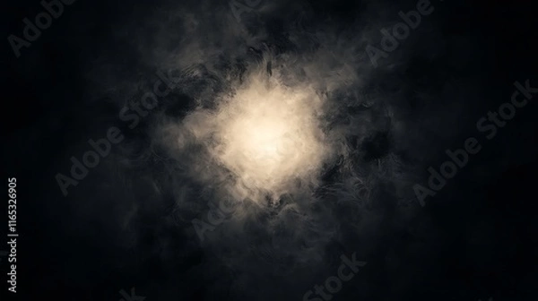 Fototapeta smooth black gradient with soft light at the center