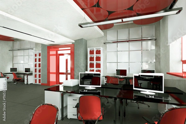 Obraz Empty modern office interior work place