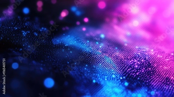 Obraz Abstract dots blue purple colors pattern gradient texture background.