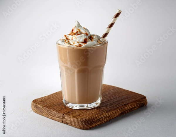 Fototapeta milo milkshake in the white background studio shot