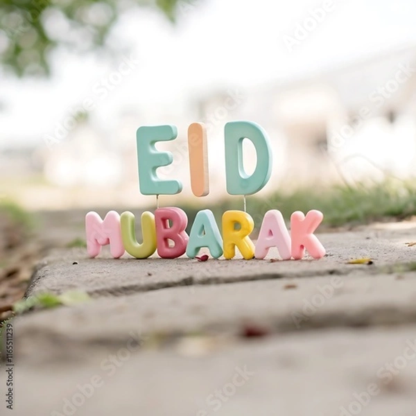 Fototapeta Eid Mubarak background design 