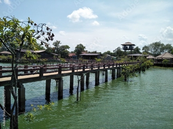 Fototapeta view of the lake