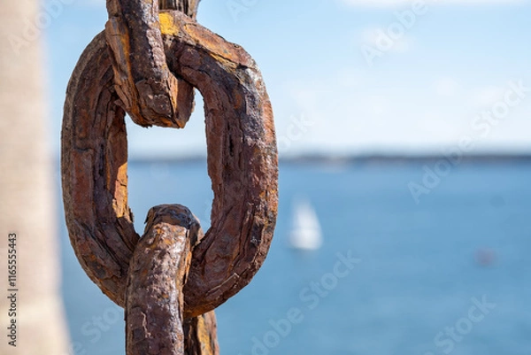 Obraz rusty chain