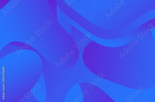 Obraz Blue pattren shapes