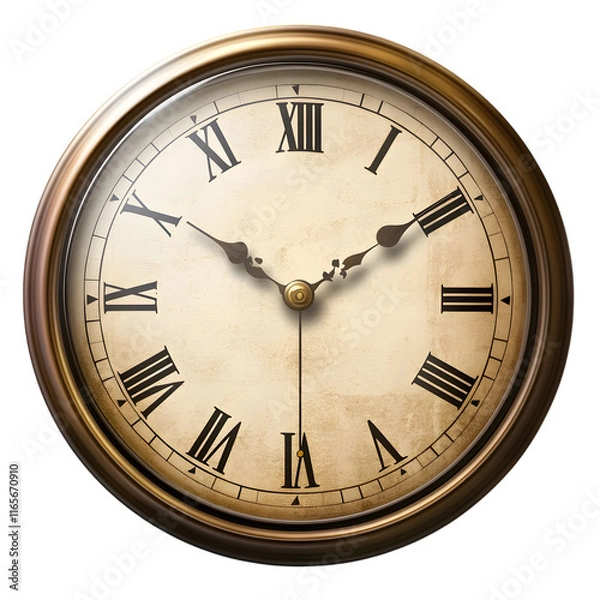 Fototapeta old clock isolated on transparent background old clock png