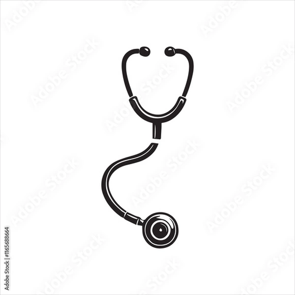 Obraz stethoscope with heart