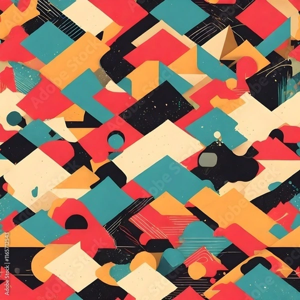 Obraz Abstract colorful geometric background