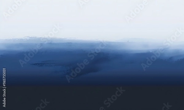 Fototapeta Deep navy fading into soft blue, offering a sophisticated and tranquil backdrop