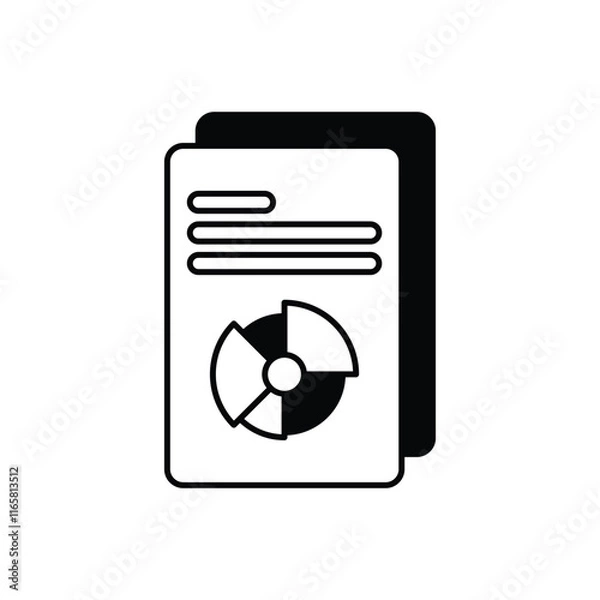 Fototapeta Pie Chart vector icon
