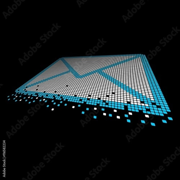 Obraz Shattered Pixel - Envelope
