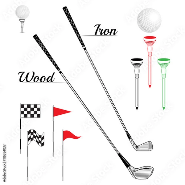 Fototapeta Golf icon set