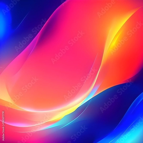 Fototapeta Abstract Neon Color Fusion Background