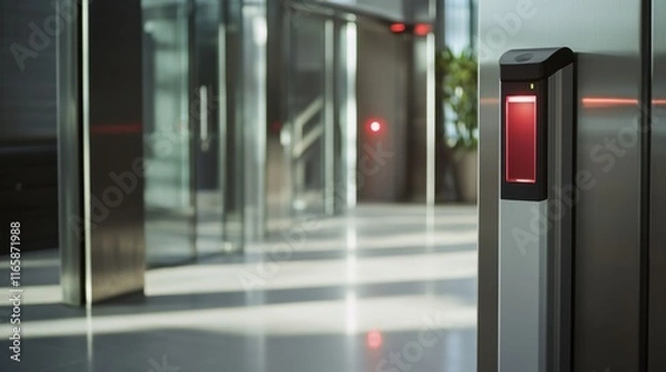 Fototapeta Modern Access Control with Surveillance Features
