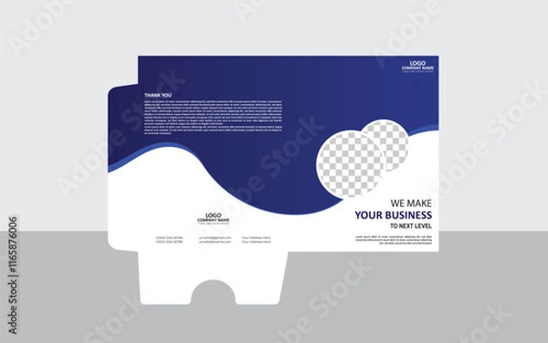 Fototapeta Vector modern business file folder design