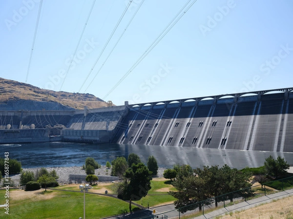 Obraz The massive Grand Coulee Dam in Washington State