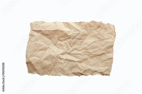 Obraz crumpled kraft paper