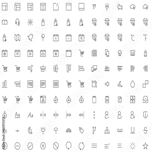 Obraz sets icons