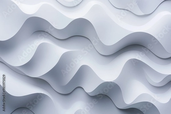 Fototapeta 
Minimalist background for business cards with white paper and gray geometric patterns, a perfect mockup template, top view, high resolution.