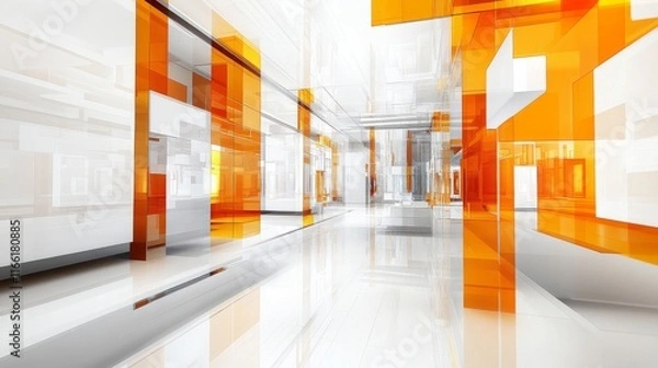 Fototapeta Vibrant Abstract Design with Clean Lines and Natural Light