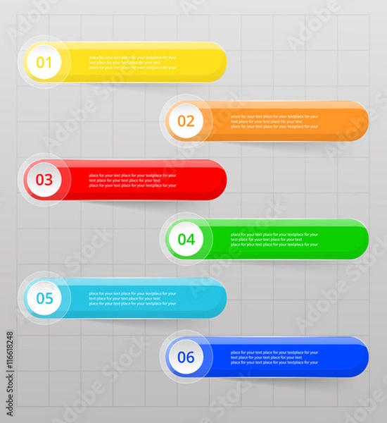 Obraz Vector lines arrows infographic.