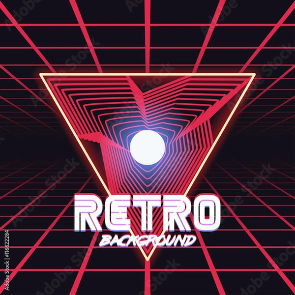 Fototapeta retro sci fi background8