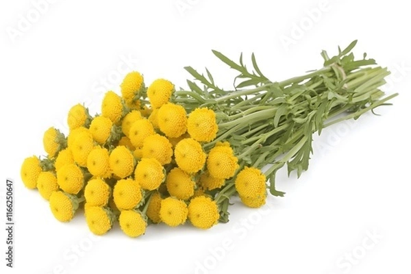Obraz Tansy Isolated on White Background.