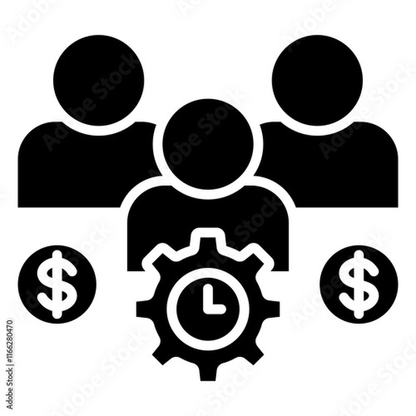 Fototapeta Team Collaboration Icon