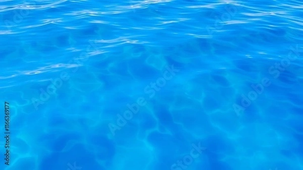 Fototapeta Abstract blue water with a blurred background, calming, deep