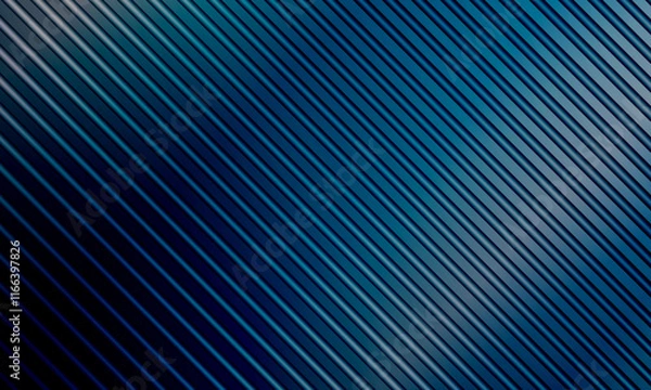 Obraz Dark blue diagonal stripes background. shiny texture lines pattern.