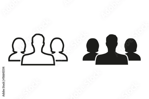 Fototapeta People - vector icon.