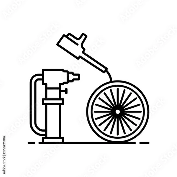 Fototapeta bicycle icon set