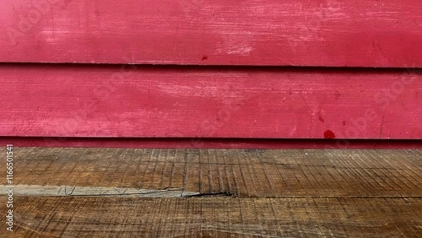 Fototapeta Rustic Wood Surface With Redwood Background for Various Uses