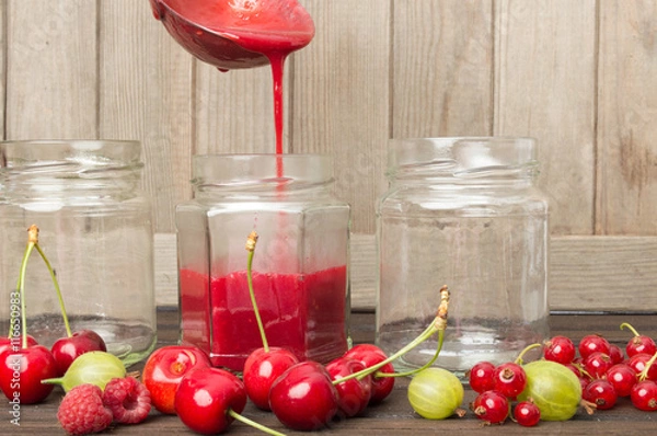 Obraz Marmelade einkochen