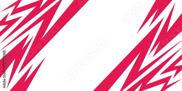 Obraz Simple background with gradient zigzag line pattern and some copy space area