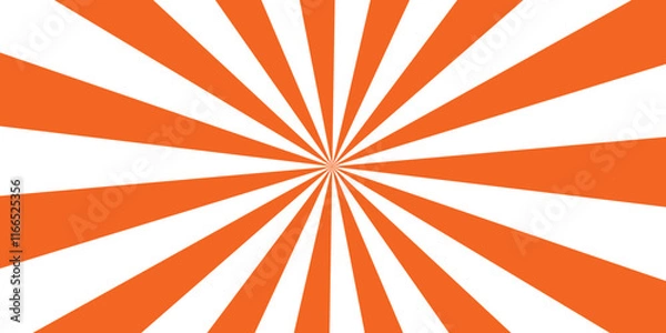 Fototapeta Abstract background with rays retro starburst. Radial spiral stripes backdrop. Comic design element. Vintage beam sunburst texture. Classic vintage sun rays pattern. Simple Gradient Groovy Rays 