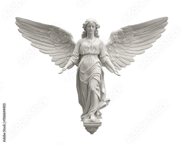 Obraz Isolated Angel Statue with Wings
