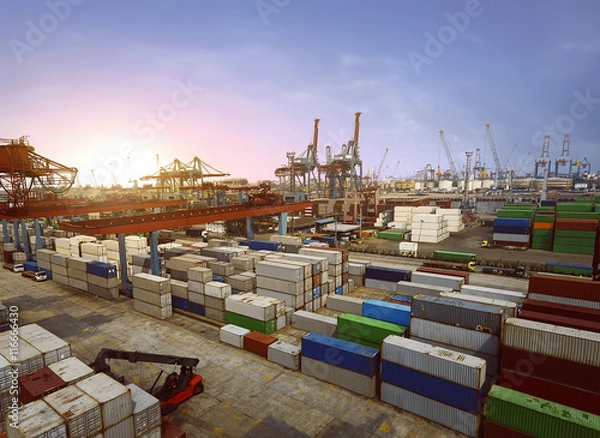 Fototapeta Container Terminal