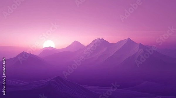 Obraz Purple gradient background with a clean and simple style.