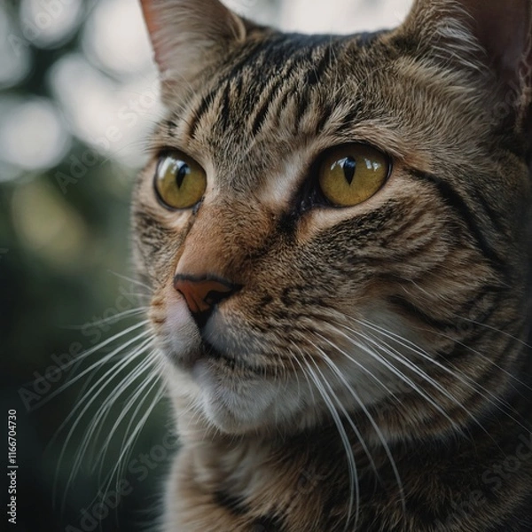 Fototapeta Photograph a cat’s mysterious stare.