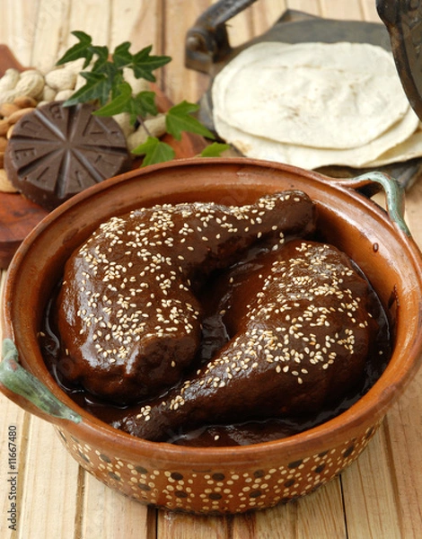 Obraz Mole con pollo