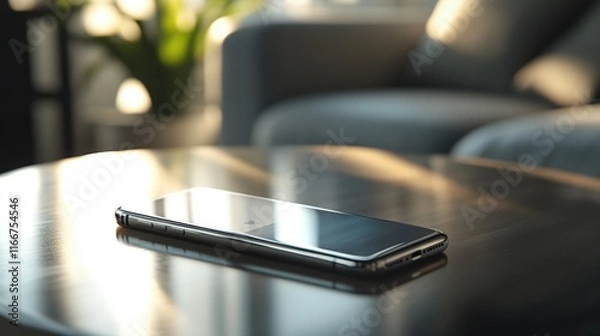 Obraz Cell phone on table